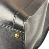 Gucci Black Leather Bamboo Diana 2Way Tote Bag