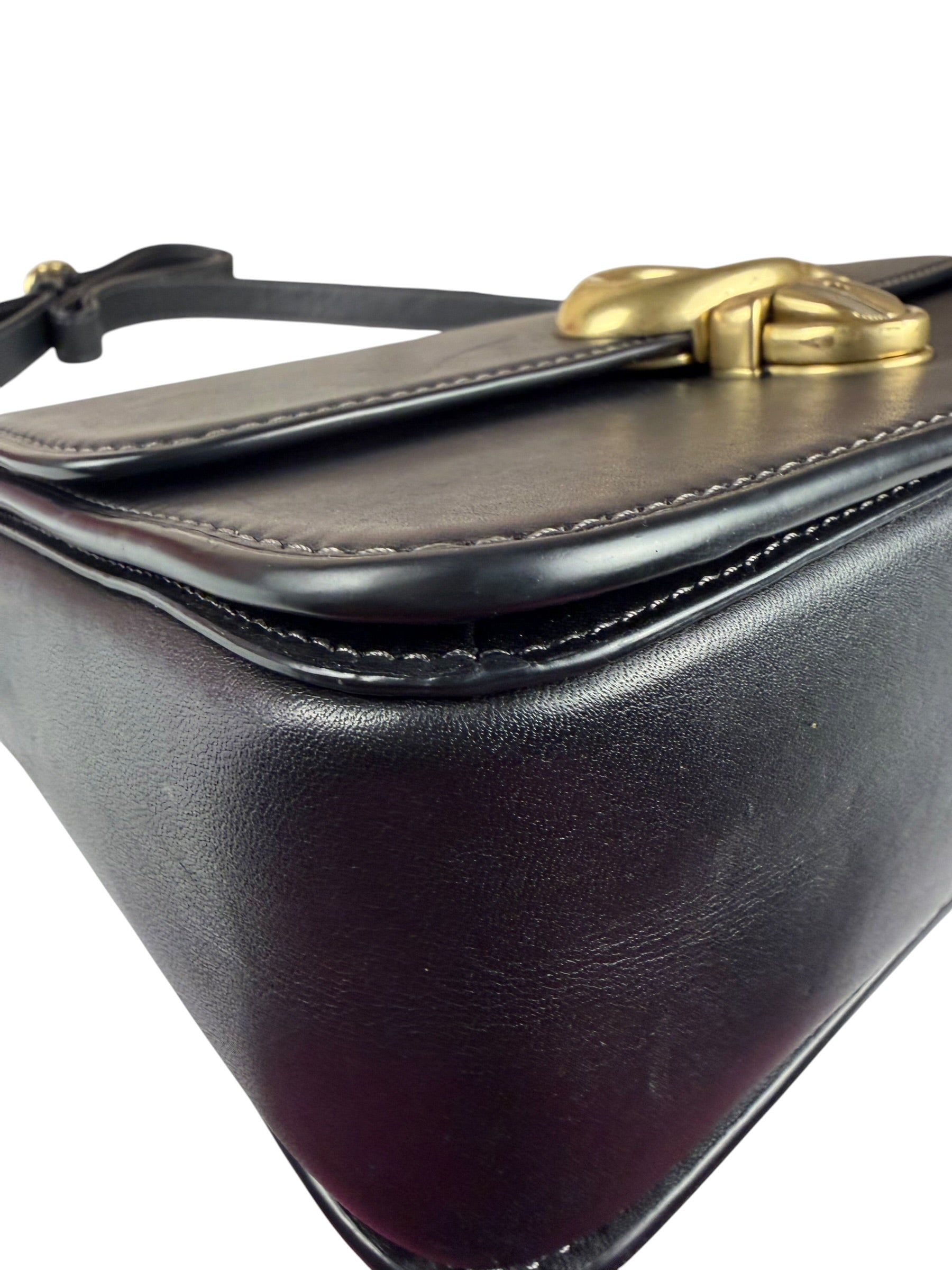 Coach Black Leather Studio Shoulder Bag