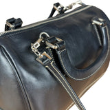 Prada Vintage Black Leather Mini Boston Bag