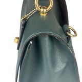 Coach Teal Crossgrain Leather Tilly Satchel 23 Two-Way Bag