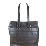 Chanel Brown Leather Chocolate Bar Tote 2004