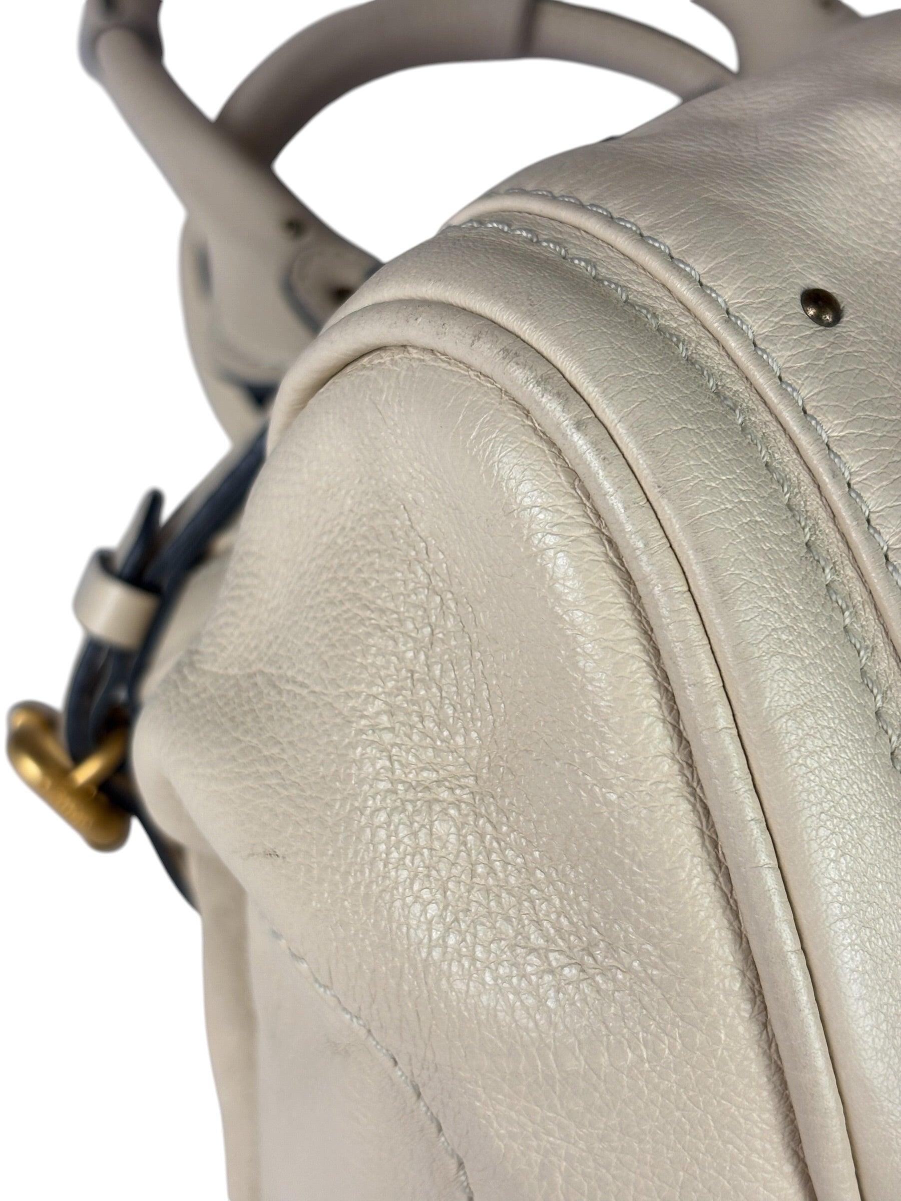 Chloe Beige Leather Paddington Shoulder Bag