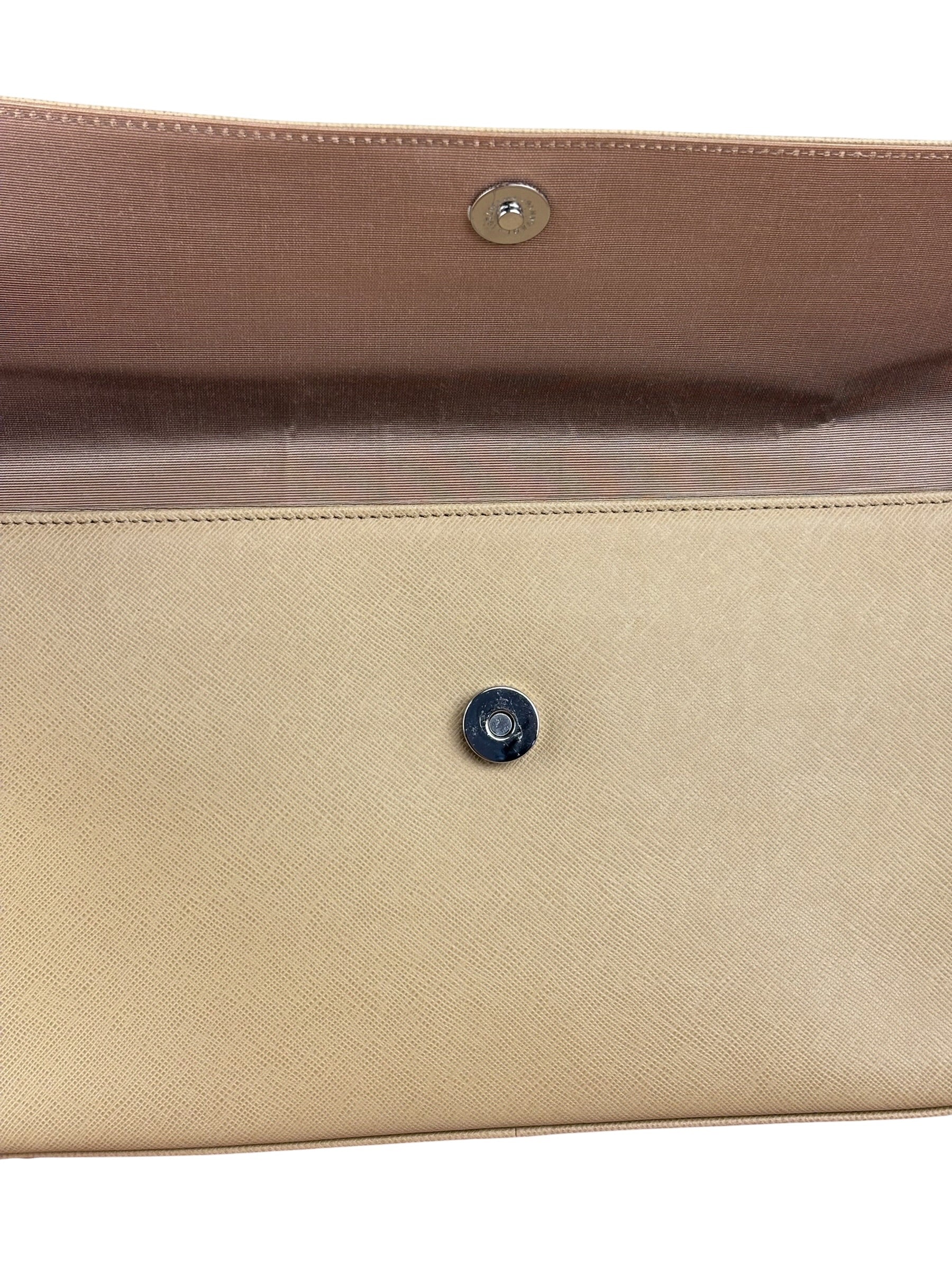 Burberry Vintage Saffiano Leather Flap Shoulder Bag