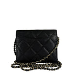 Chanel Black Caviar Quilted Card Holder 2019