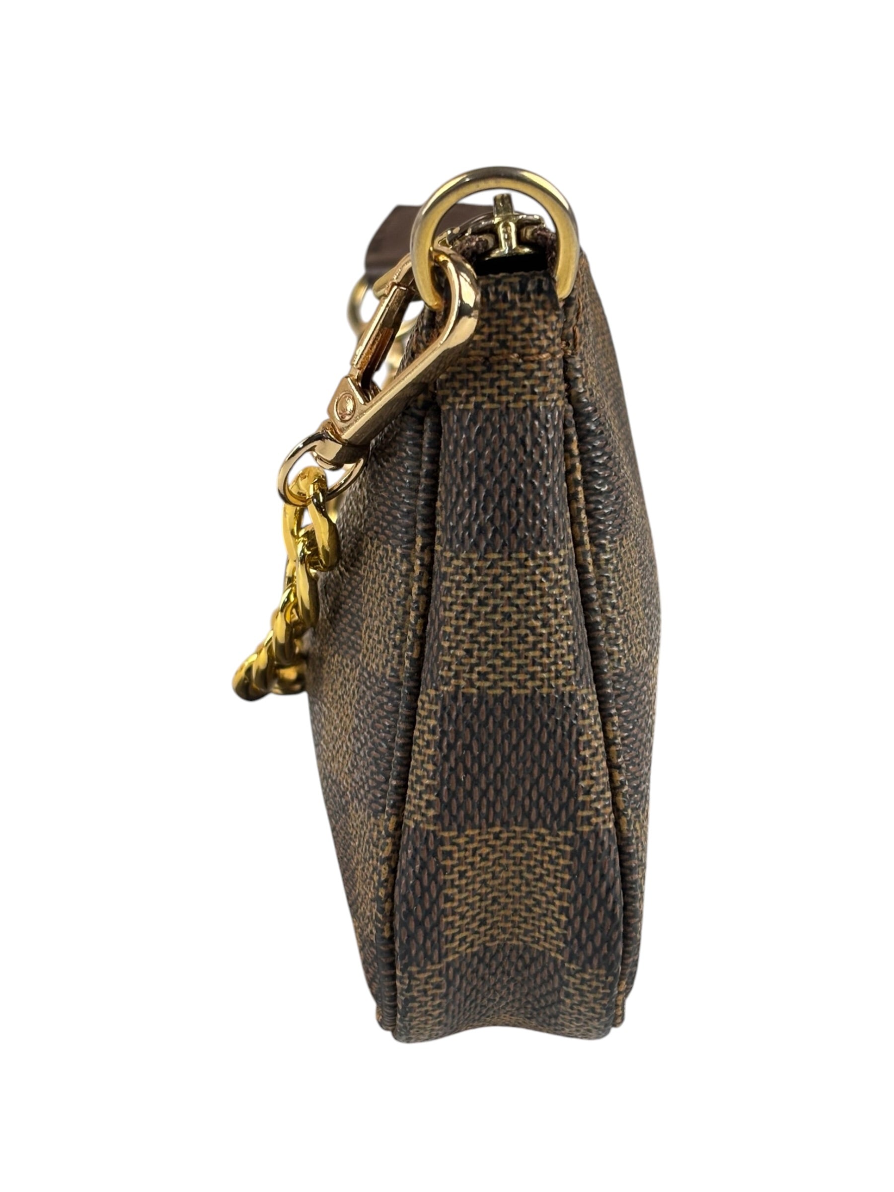 Louis Vuitton Damier Ebene Mini Pochette (Replacement Chain)