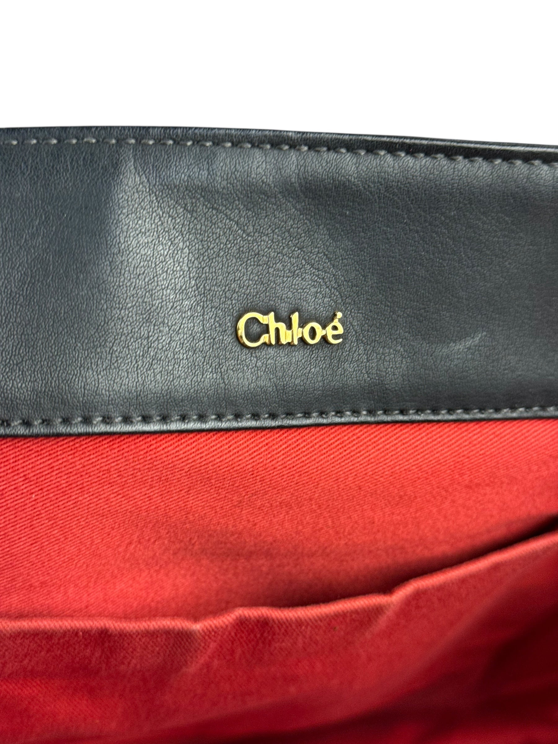 Chloé Black Leather Eden Tote