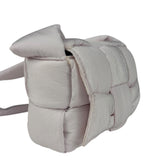 Bottega Veneta Light Pink Mini Padded Nylon Cassette Bag