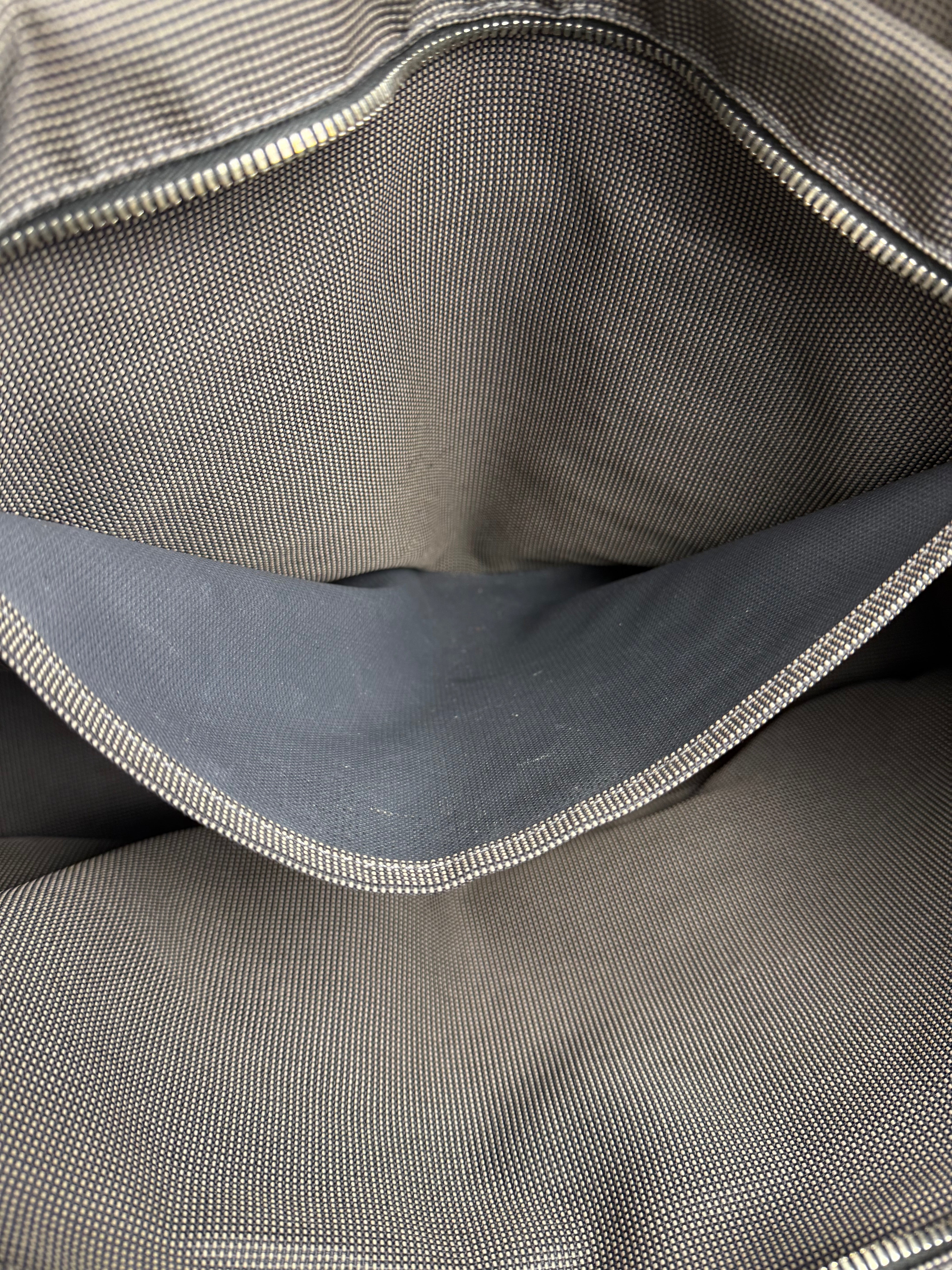 Hermes Herline Canvas Tote Grey