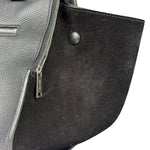 Celine Black Leather/Suede Trapeze Medium Handbag