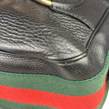 Gucci Black Leather Heritage Horsebit Hobo Bag