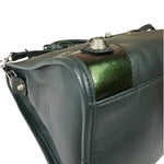 Balenciaga Green Calfskin Metallic Trim Giant 12 City Bag