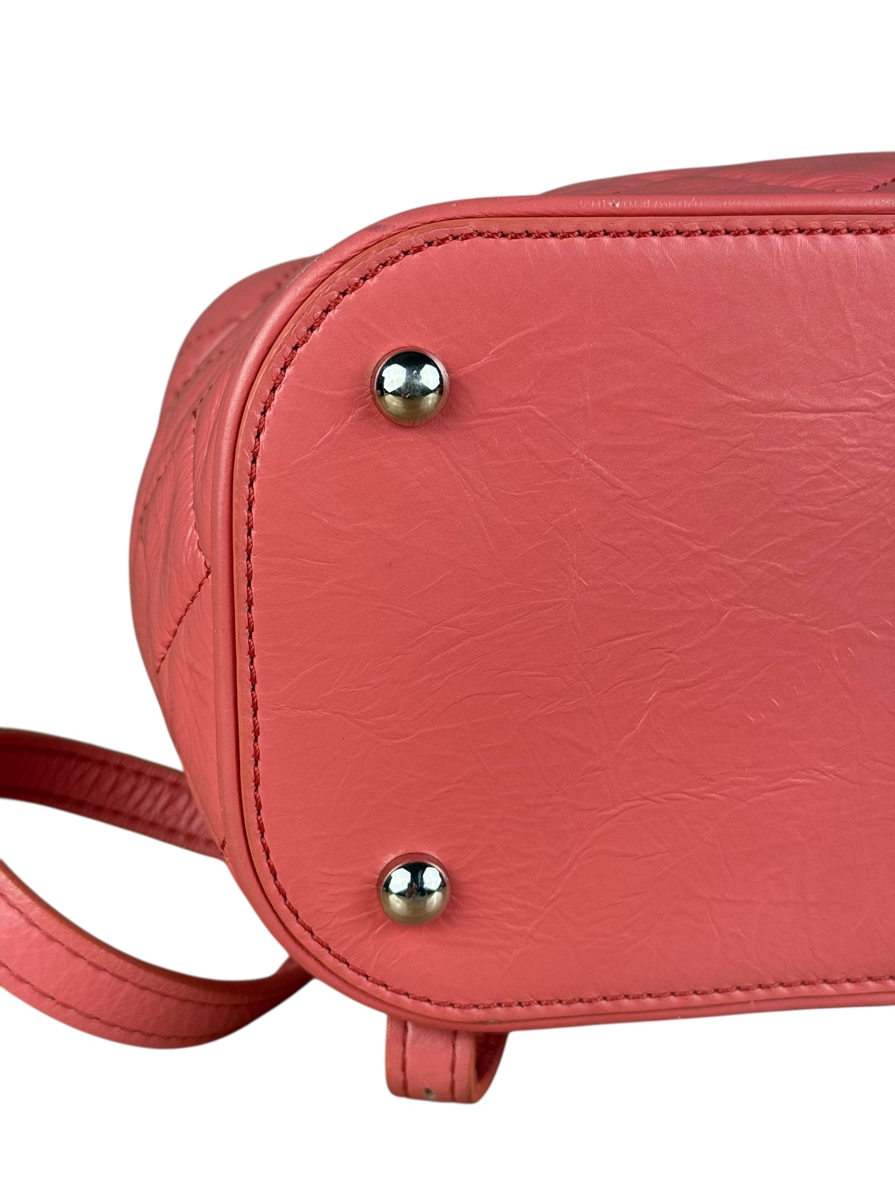 Chanel 2018 Pink Quilted PVC Vanity Zip Backpack