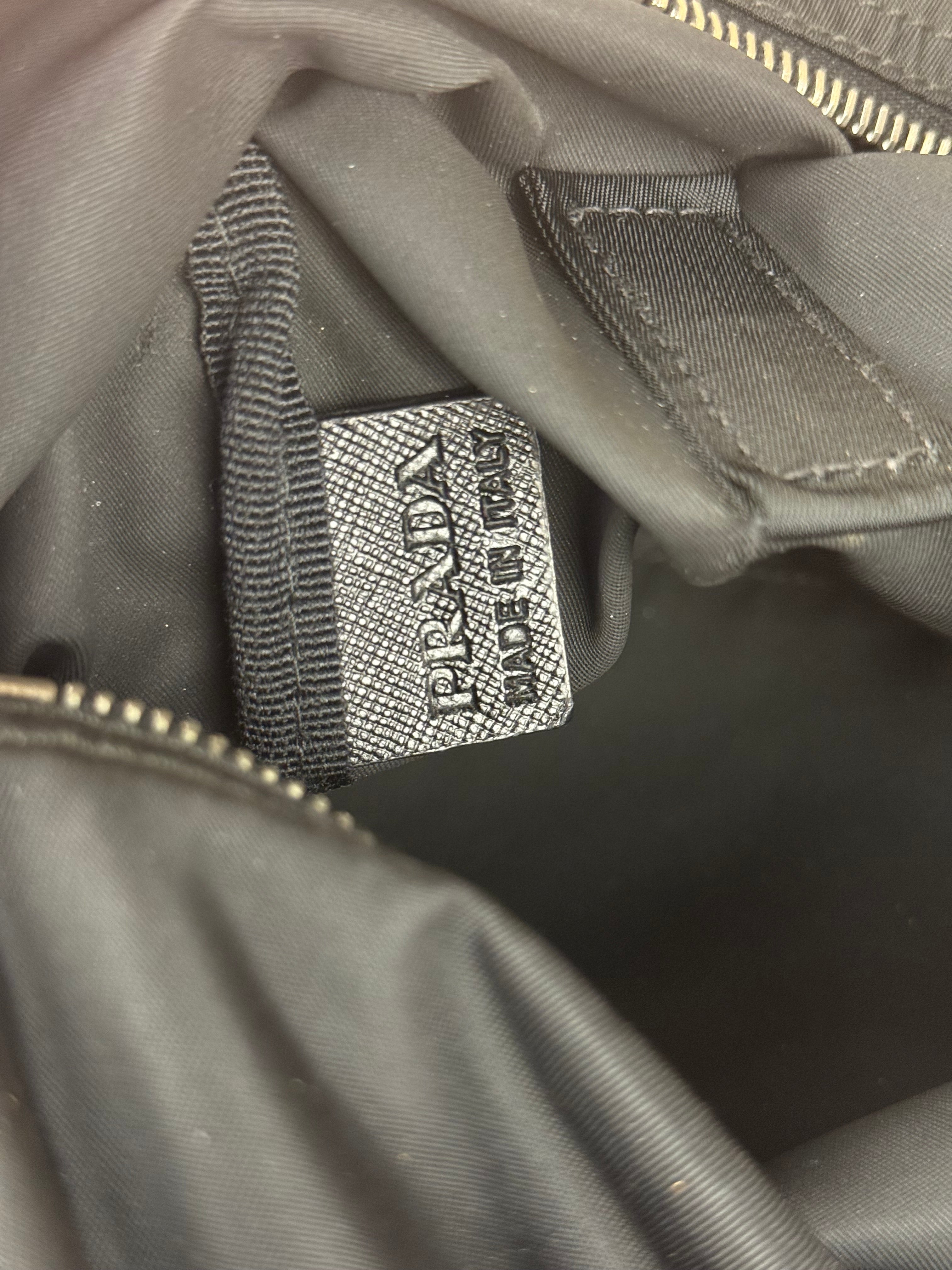 Prada Vintage Black Nylon Handbag
