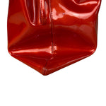 Chanel Red Patent CC Crystal Bon Bon Chain Tote