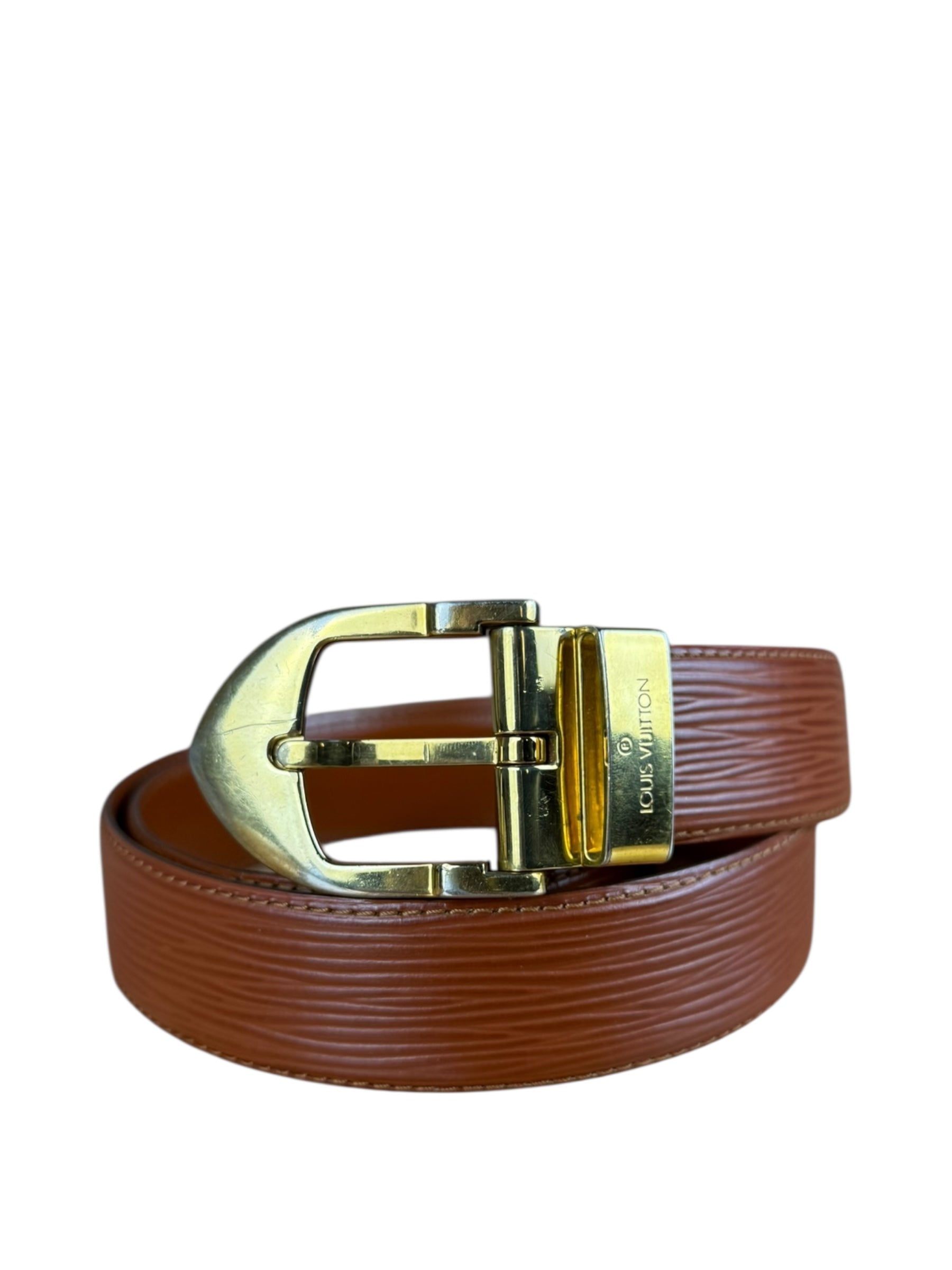 Louis Vuitton Brown Epi Belt