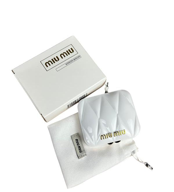 Miu Miu Beauty White Compact Mirror