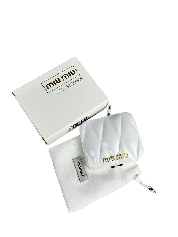 Miu Miu Beauty White Compact Mirror