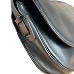 Dior Black Leather Vintage Flap Shoulder Bag