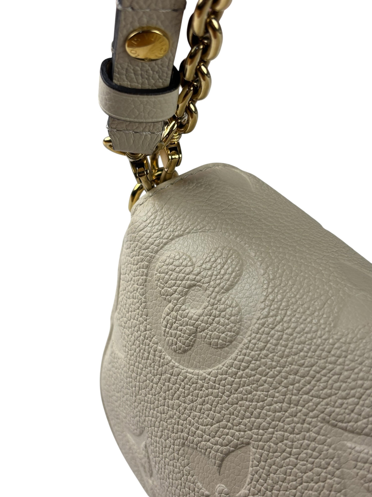 Louis Vuitton Ivory Empreinte Monogram Leather Chain Ivy Pochette