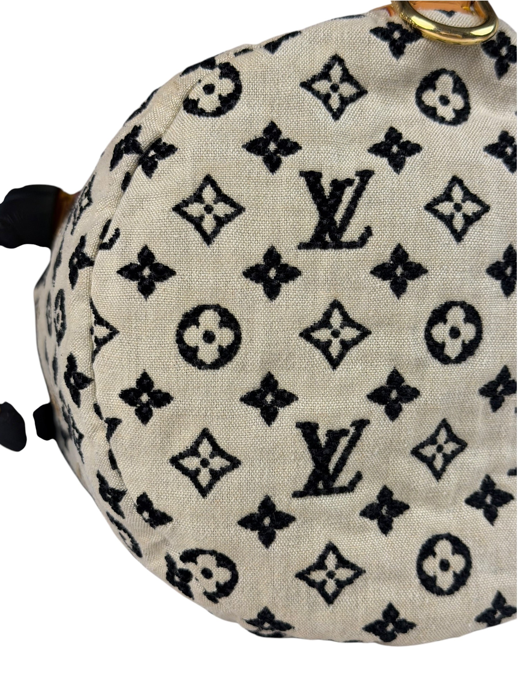 Louis Vuitton Limited Edition Leather Trim Monogram Cheche Gypsy PM