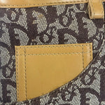Christian Dior Cloth/Leather Trim Trotter Top Handle Tote