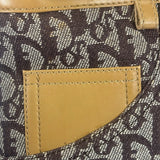 Christian Dior Cloth/Leather Trim Trotter Top Handle Tote