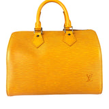 Louis Vuitton Yellow Epi Speedy 25