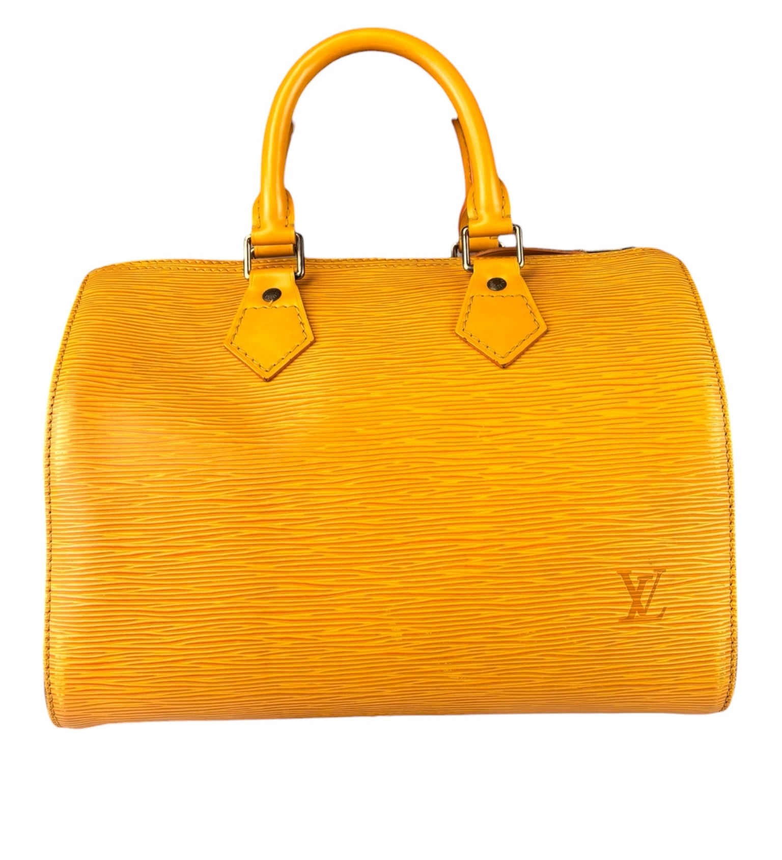 Louis Vuitton Yellow Epi Speedy 25