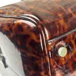 YSL Patent Leather Tortoise Shell Duffle