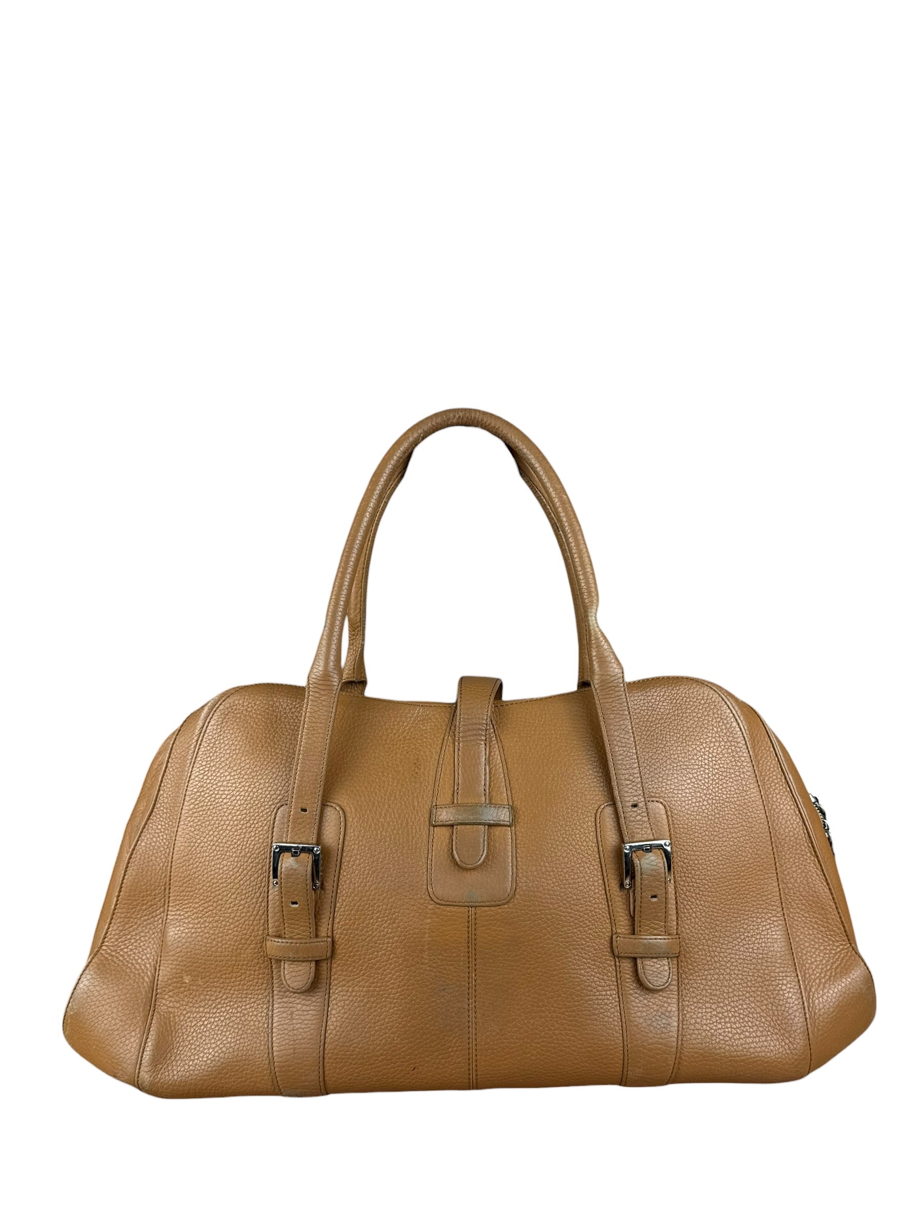 Loewe Brown Leather Senda Top Handle Bag