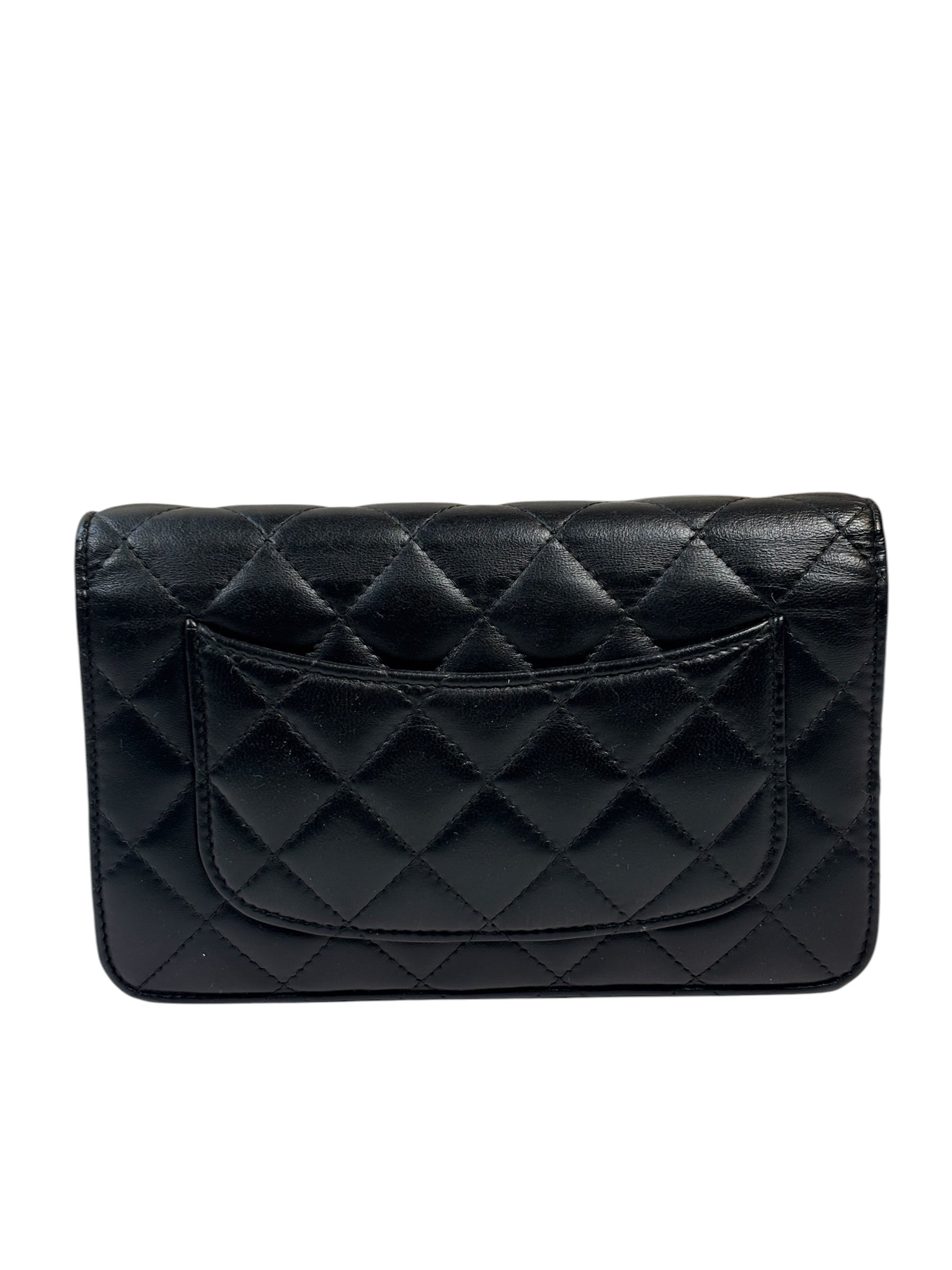 Chanel Black Quilted Wallet On Chain 2019