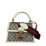 Gucci Leather Queen Margaret Small GG Top Handle Two-Way Bag