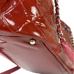 Chanel Patent Red Quilted S Shopper Tote 2013