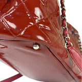 Chanel Patent Red Quilted S Shopper Tote 2013