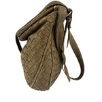 Bottega Veneta Brown Intrecciato Crossbody