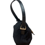 Fendi Vintage Black Mamma Baguette Shoulder Bag