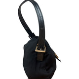 Fendi Vintage Black Mamma Baguette Shoulder Bag