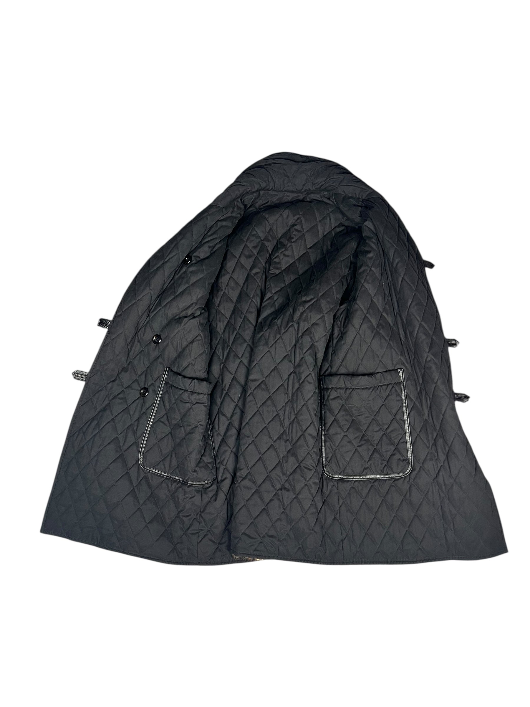 Emba Vintage Cheetah Print Fur Reversible Coat