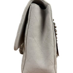 Chanel Grey Cotton M Classic Flap