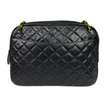 Chanel Black Quilted Lambskin Camera Bag 1989