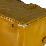 Chanel Vintage Patent Chocolate Bar Bowler Bag