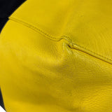 Celine Yellow/Black Leather Horizontal Cabas Tote