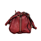 Chloe Red Leather Paddington Medium Satchel Two-Way Bag