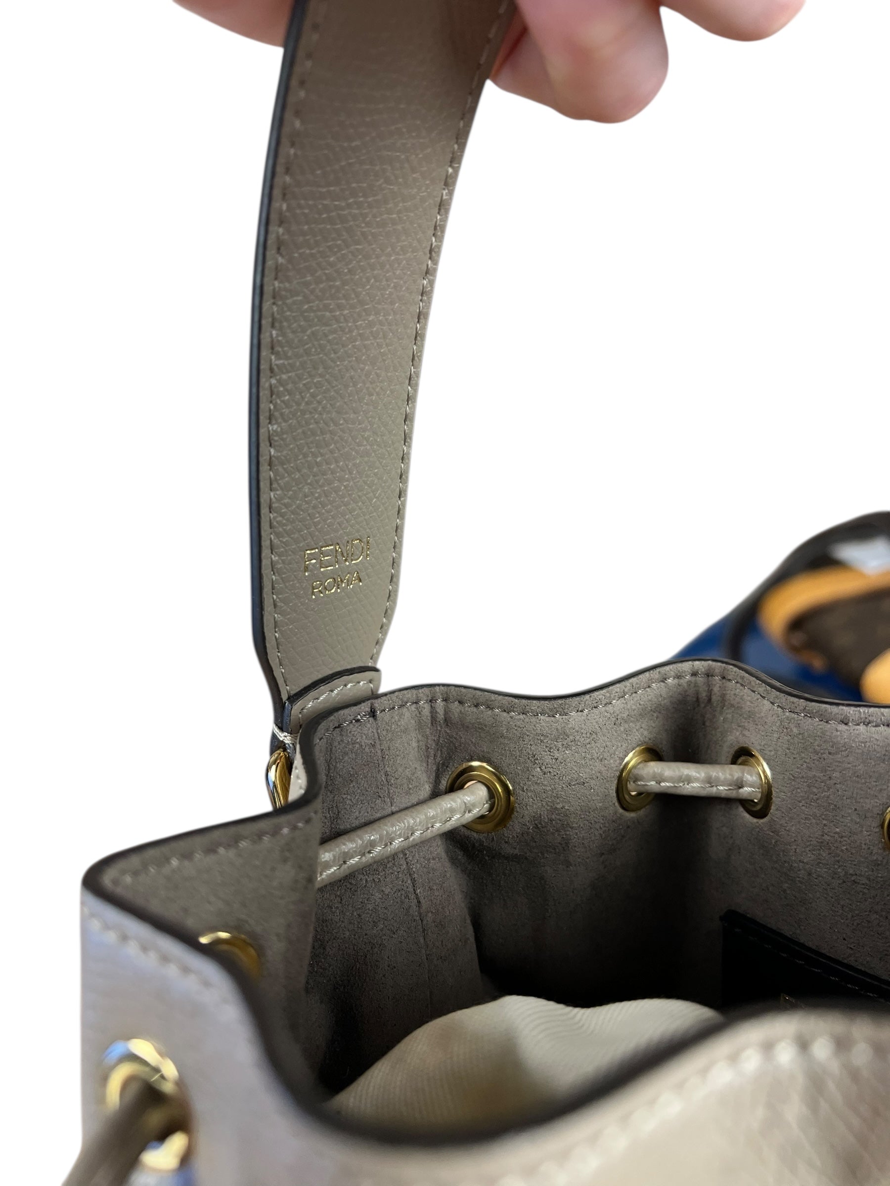 Fendi Mon Tresor Leather Bucket Bag