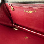 Chanel Balck Quilted Lambskin Square Flap 1991