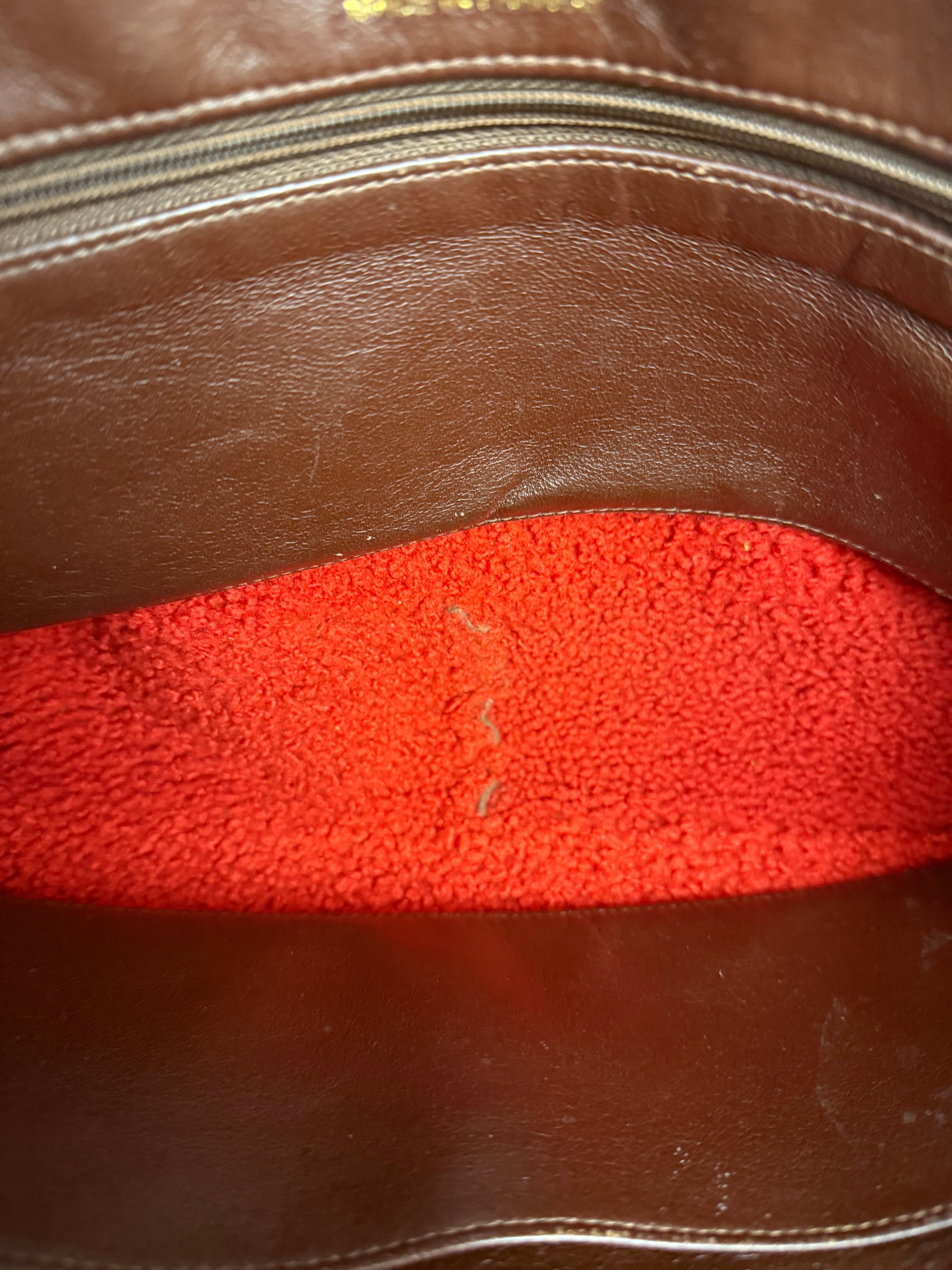 Chanel 1998 Coco Mark Brown Suede Handbag