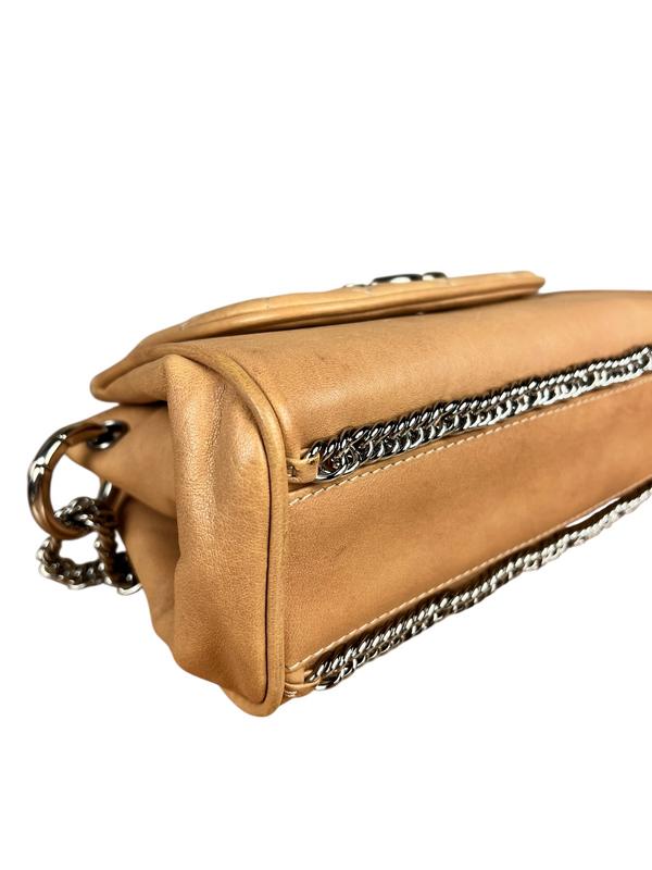 Chanel Beige Bijoux Accordion Flap Bag 2008