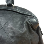 Chanel Black Quilted Leather Wild Stitch Handbag 2005