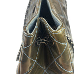 Chanel Green Quilted Patent Leather Reissue XL Tote 2011