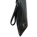 Salvatore Ferragamo Black Leather Clutch
